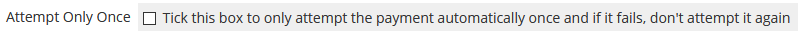 The Attempt Only Once setting in Automation Settings