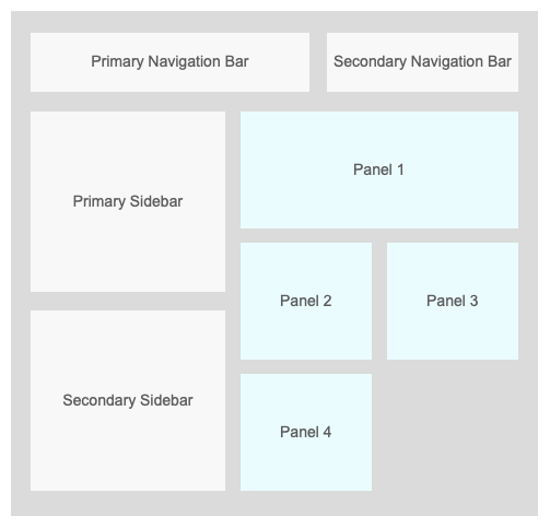 The Client Area Homepage layout in Desktop Mode