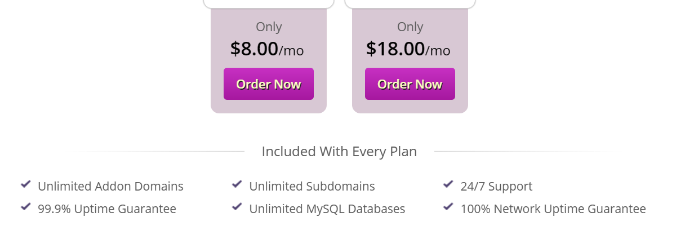 Product group features in the Client Area