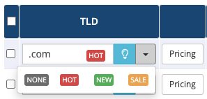 Configuring Sales Groups in Domain Pricing