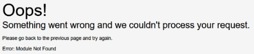 An Error: Module Not Found Errors