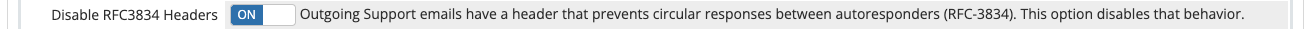 Disabling RFC 3834 headers in General Settings