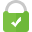 A green SSL monitoring padlock icon