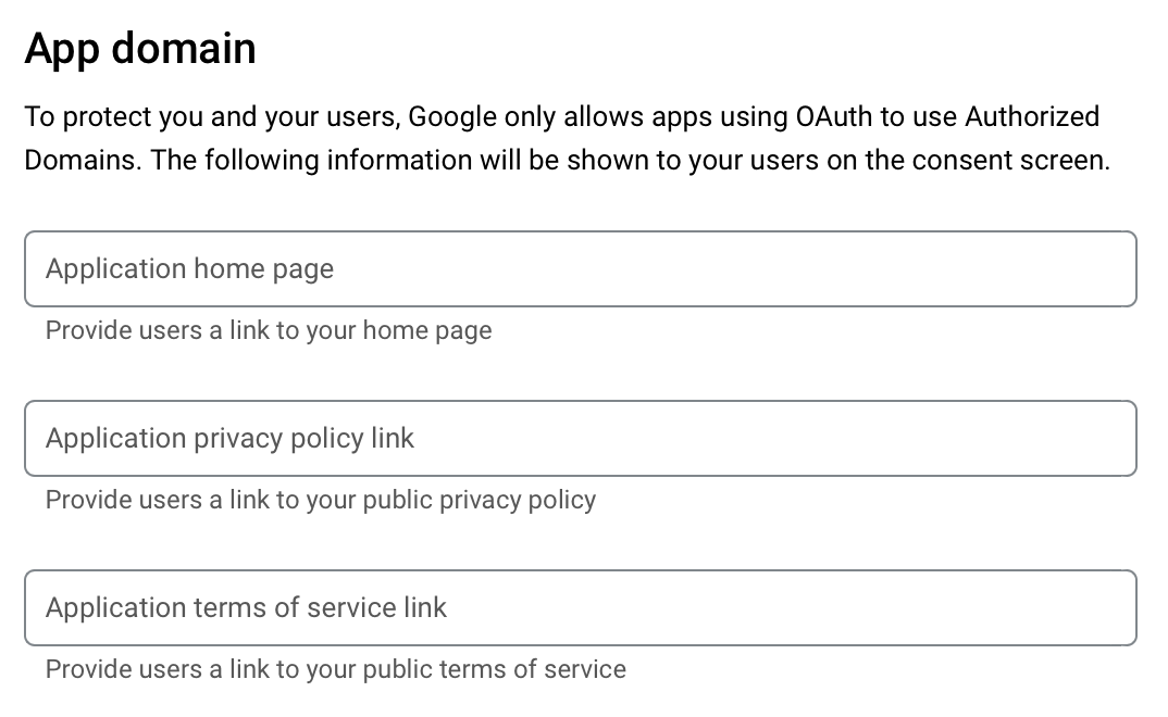 Configuring a Google App Domain