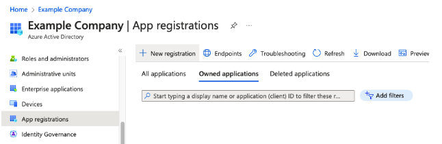 App Registrations